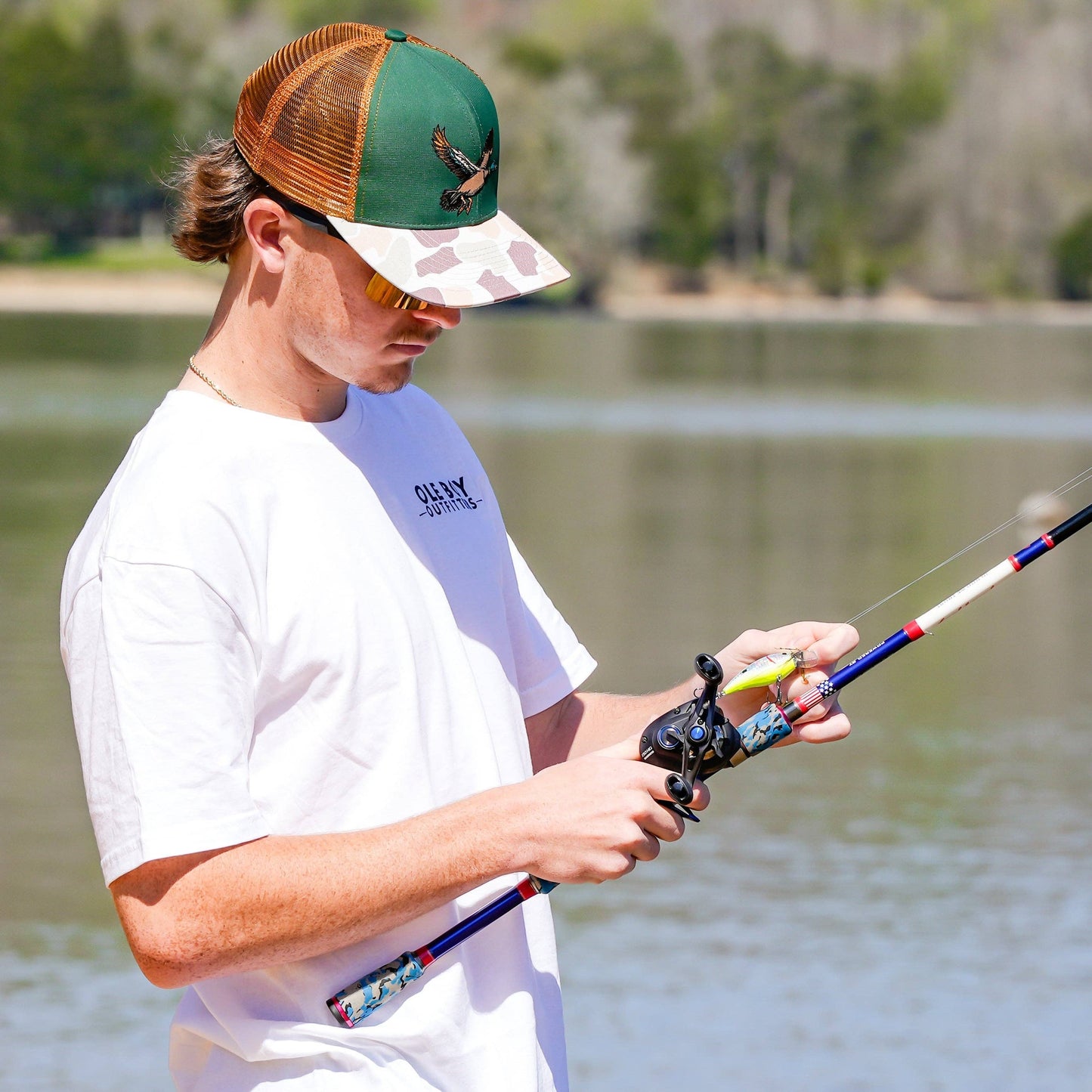 Flying Mallard Camo Trucker Hat