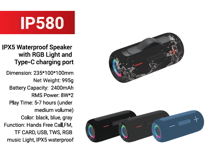 IP-580 Mini Bluetooth speaker IP-580