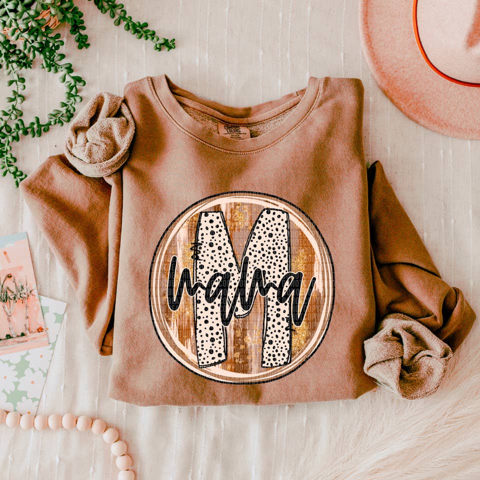 Mama Fall Brushstrokes DTF Heat Transfer