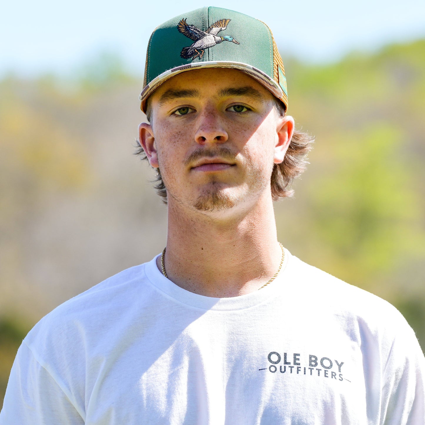 Flying Mallard Camo Trucker Hat