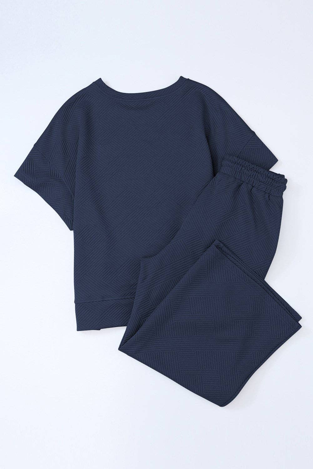 Textured Top Pants Set