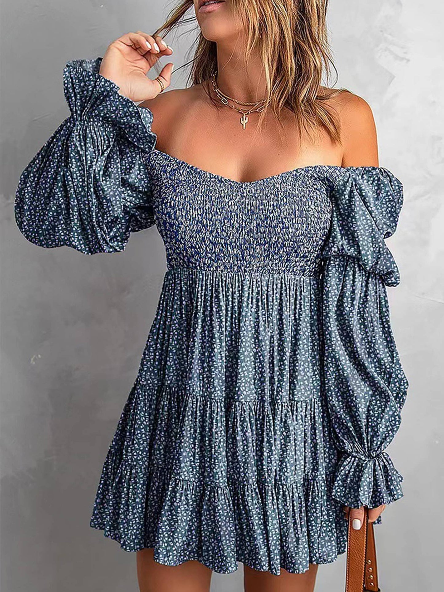 A-line Dress Off Shoulder Dress