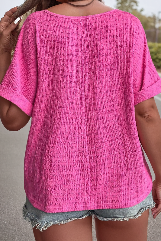 Plus Size Textured Top