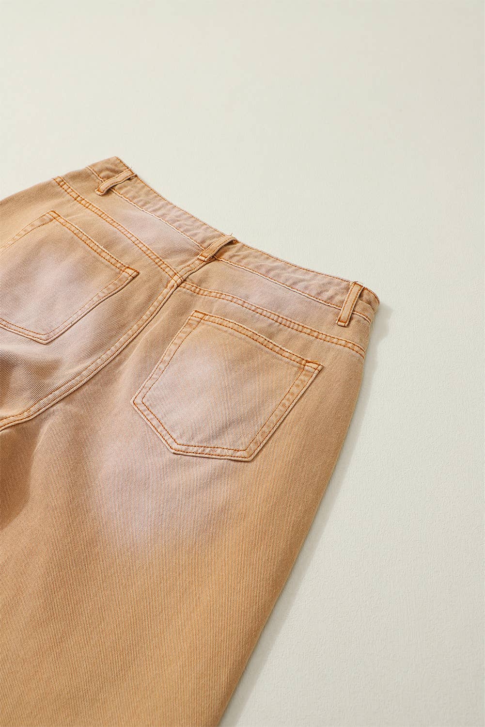 Distressed High Waist Cropped Flare Jeans