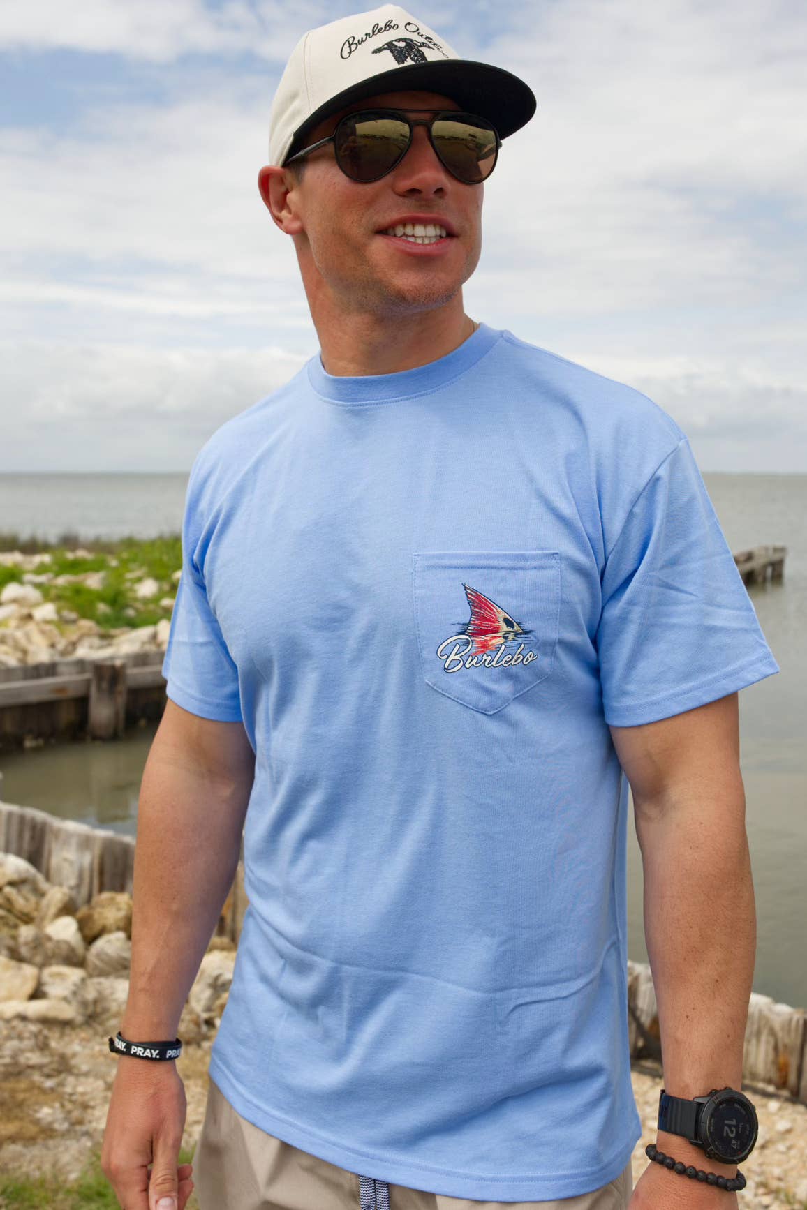 Fish Fin - Heather Periwinkle - SS