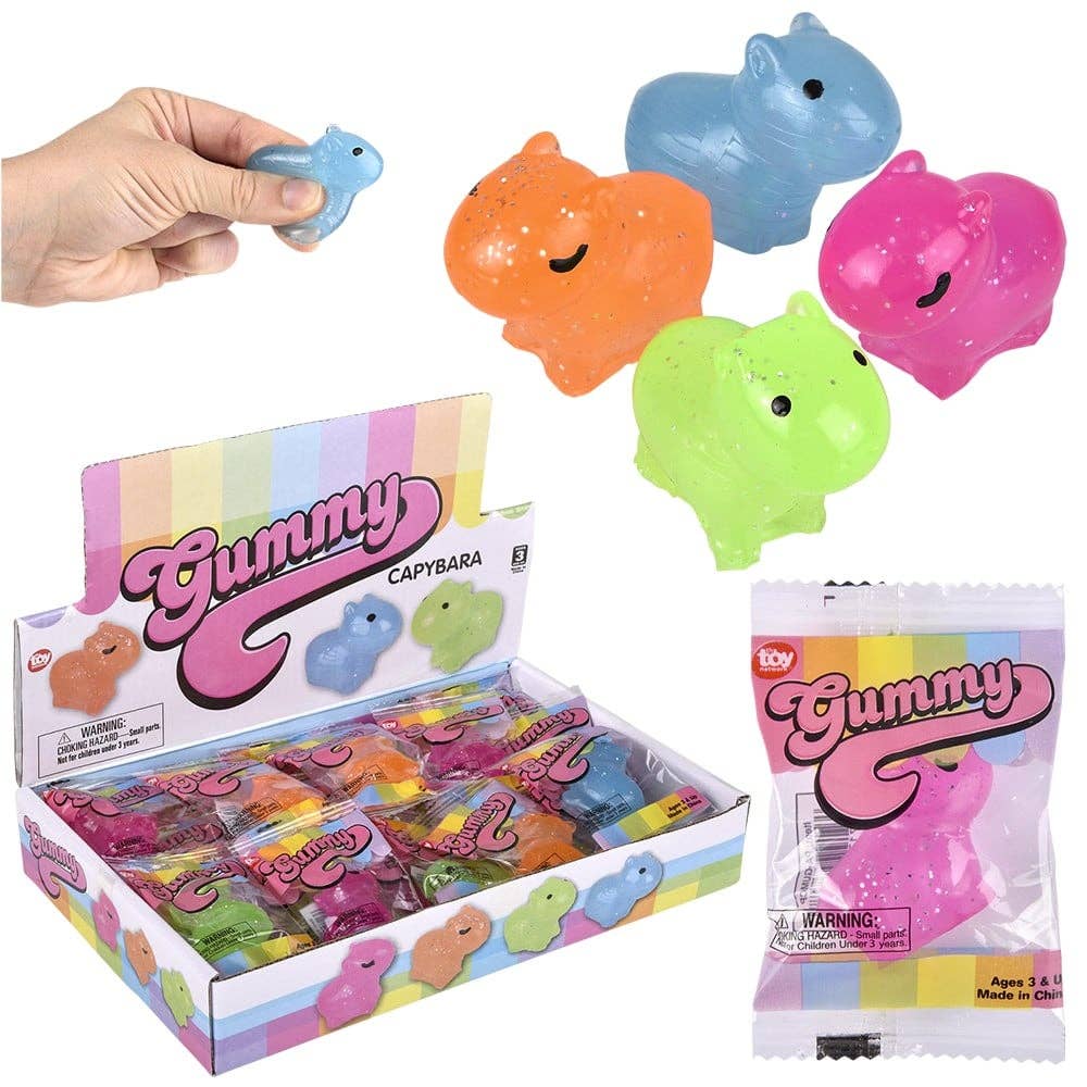 1.5" Gummy Capybara Squishy