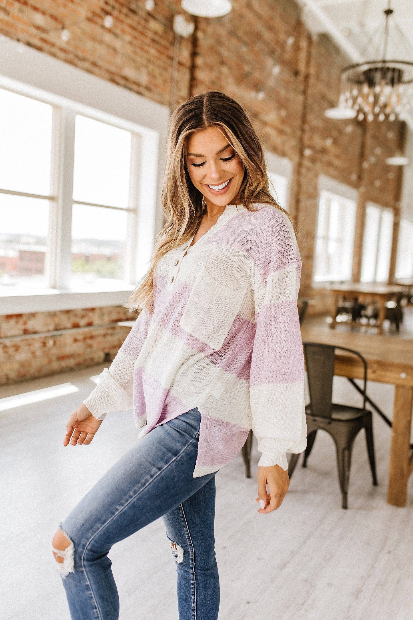Aila Striped Sweater