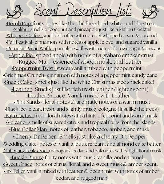 Large Camo Bow Car Freshener