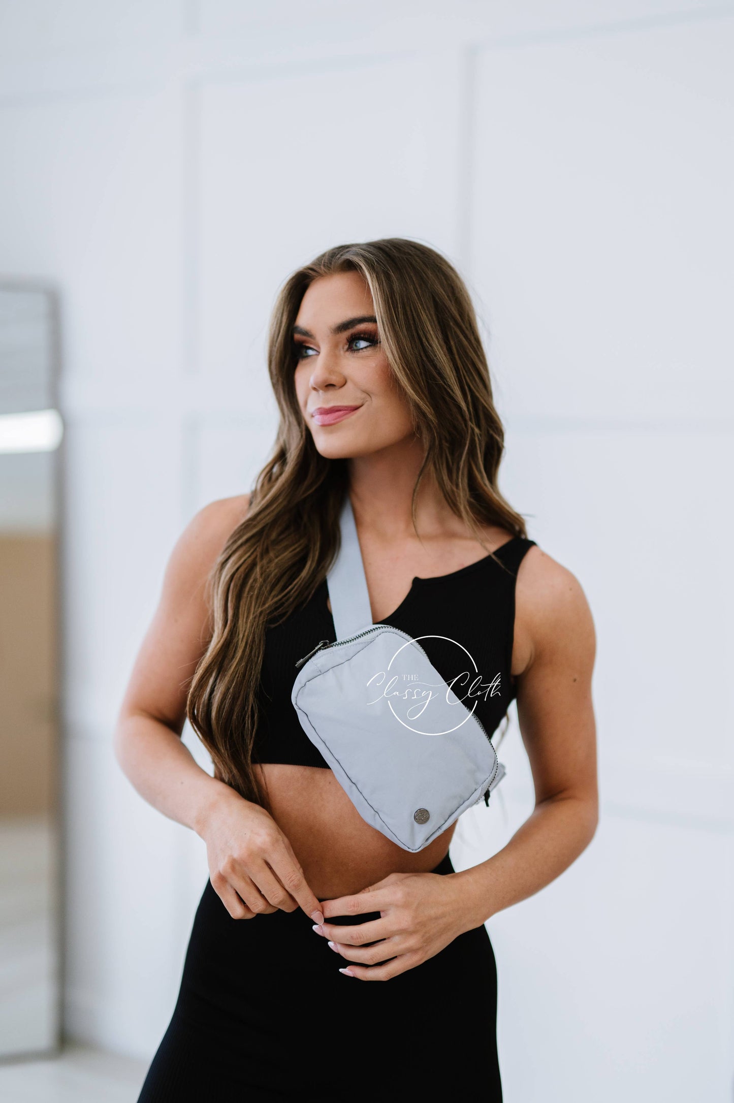 Grey Belt Bag