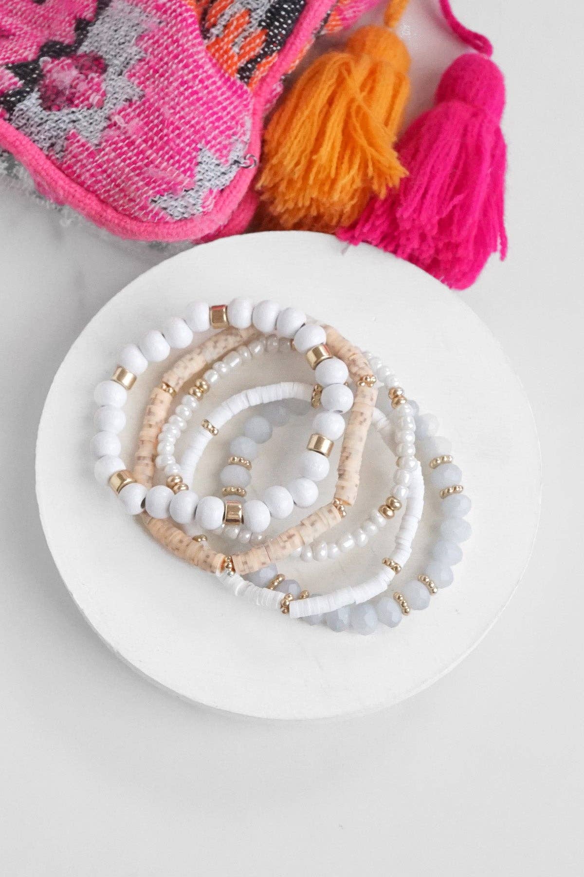 Neutrals Stack Bracelets