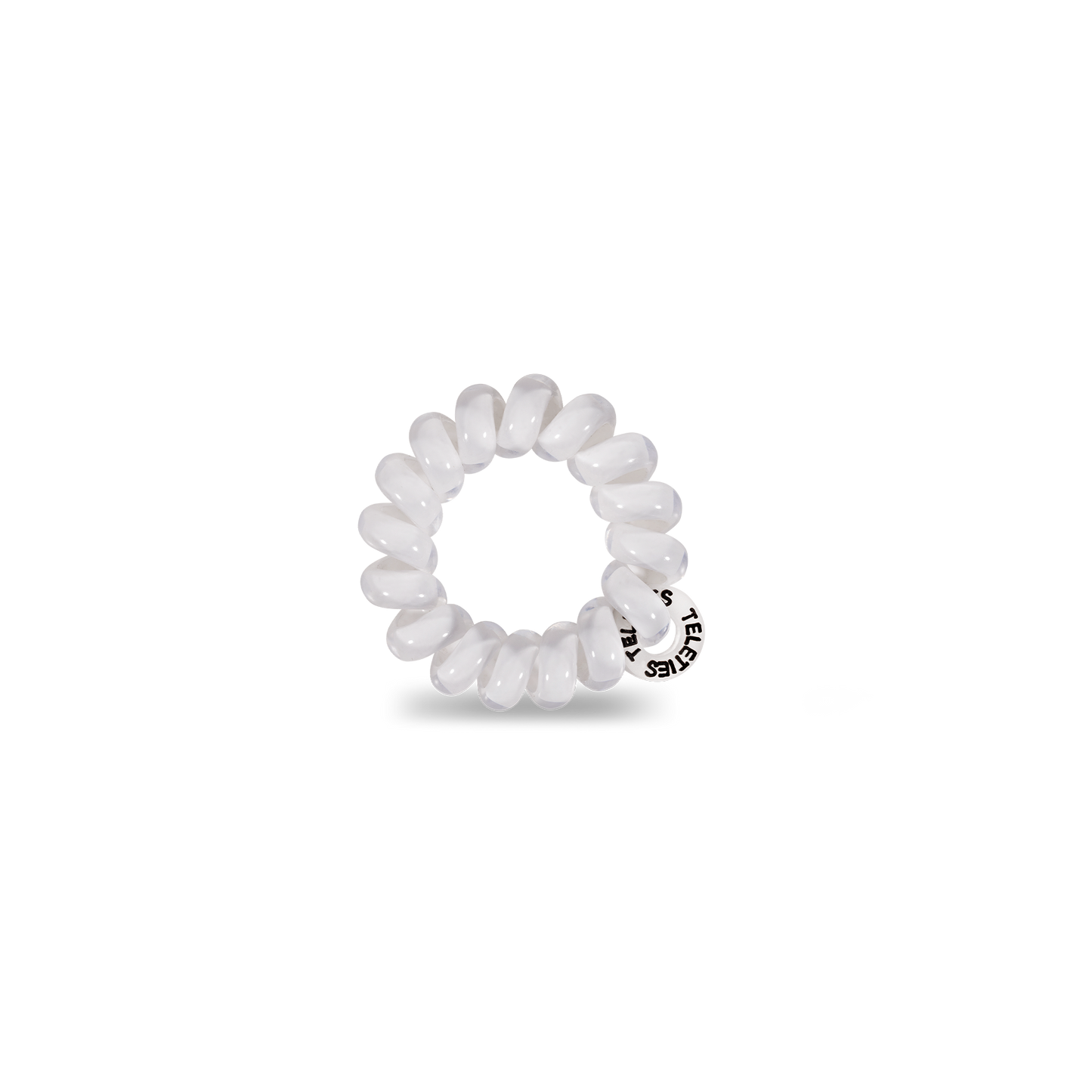 Coconut White - Tiny Spiral Hair Coils, Hair Ties, 5-pack
