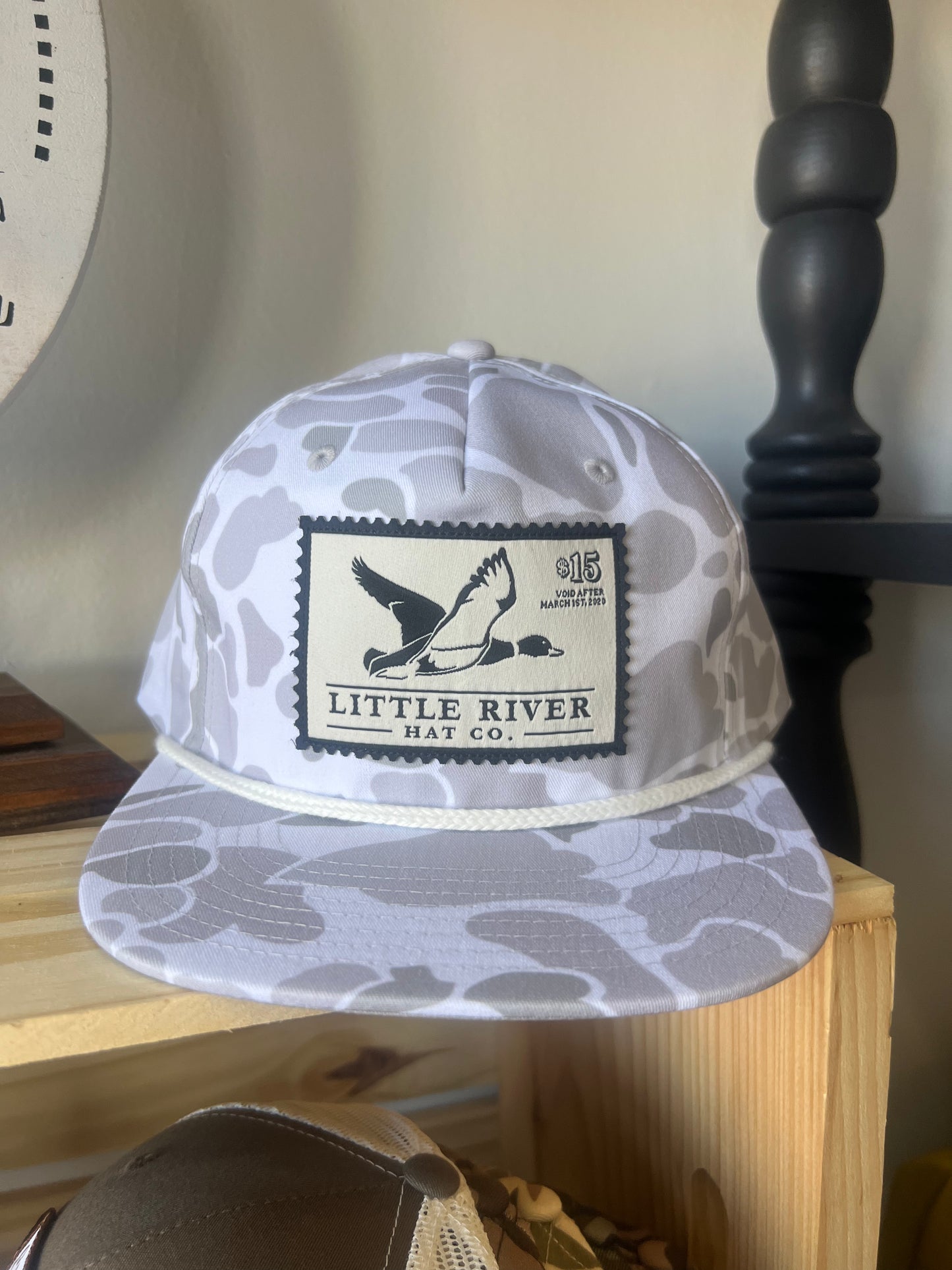 LR White Camo Rope Hat