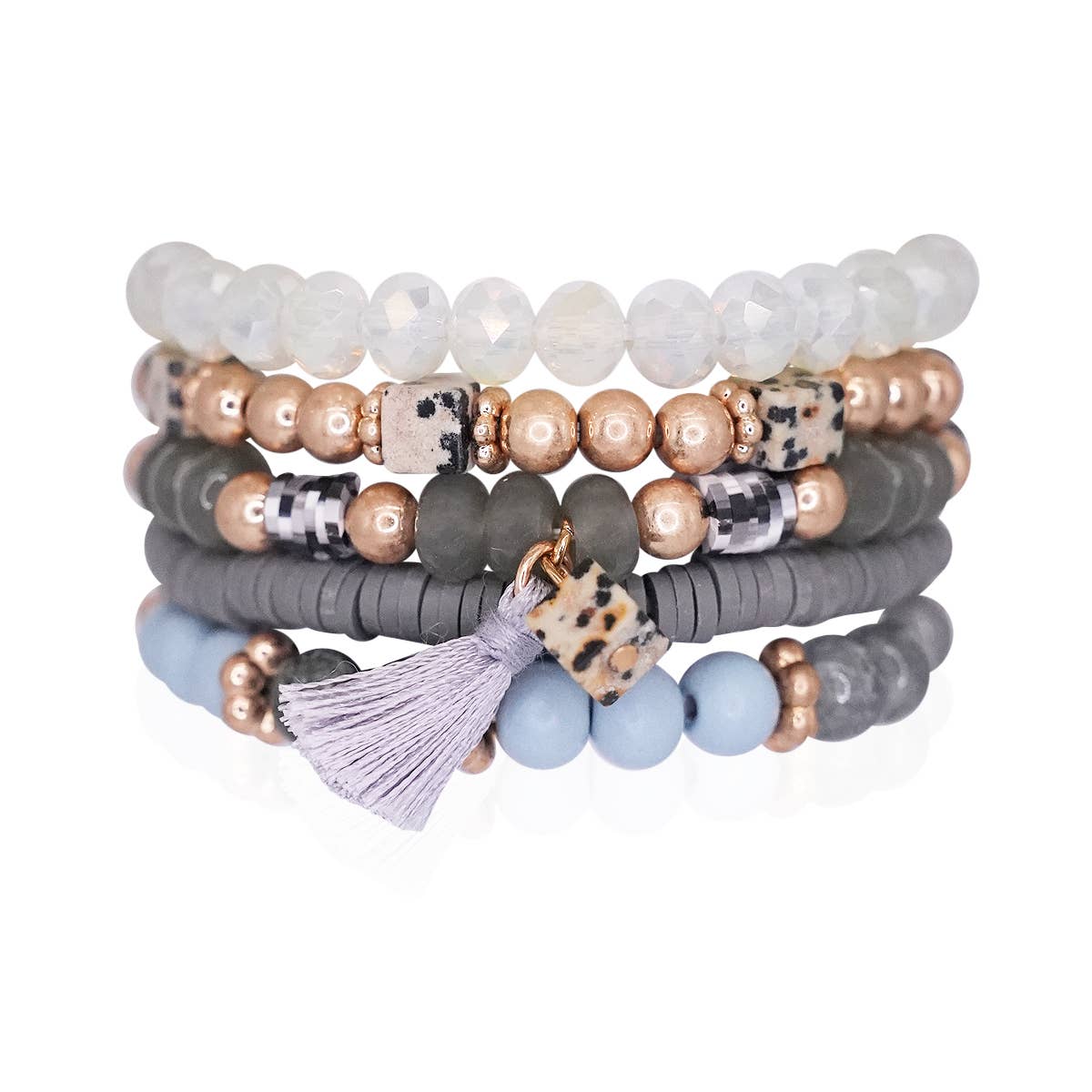 Multicolored Beaded Bracelet Set