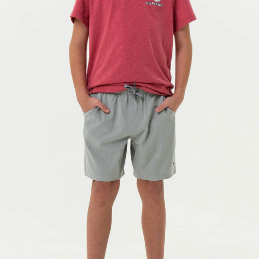 Youth Athletic Shorts- Light Grey