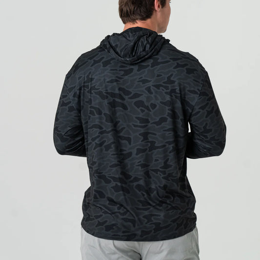 Performance Hoodie- Black Camo