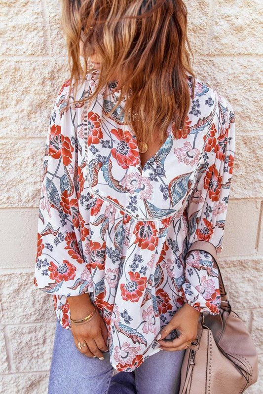 Tassel Floral Boho Top