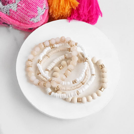 Neutrals Stack Bracelets