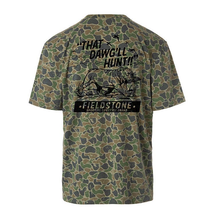 backwoods camo tee That Dawg'll Hunt