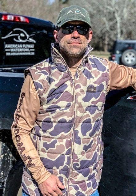Old School Camo Puffer Vest