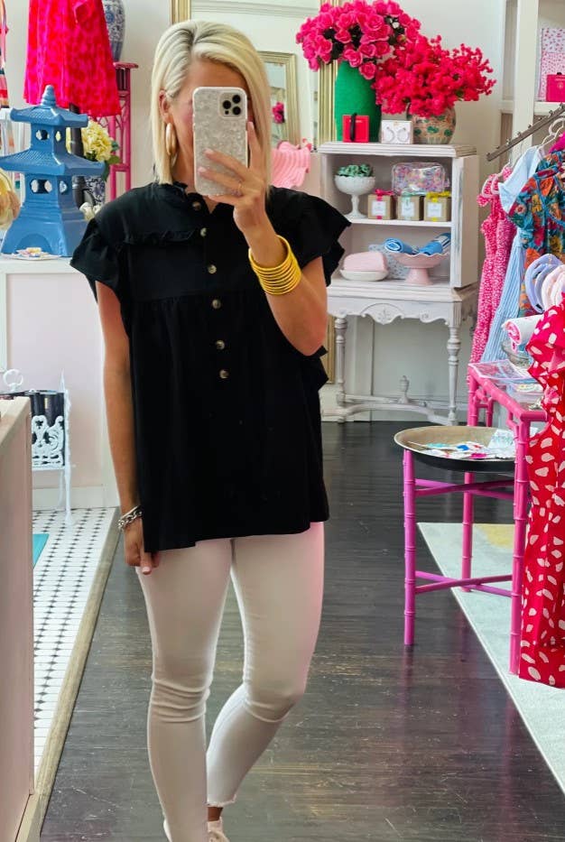 Jane Ruffle Top