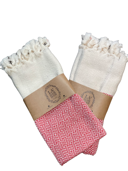 Diamond Turkish Cotton Kitchen / Hand Towel 40x18 in