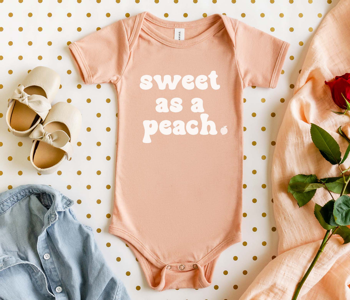 Sweet as a Peach | Girls Summer Tee