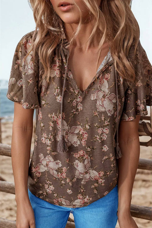 Liv Retro Floral Blouse