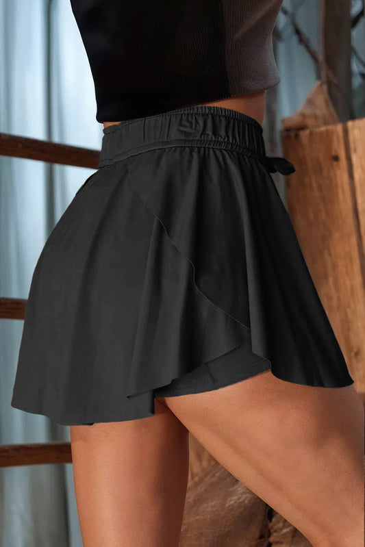High Waist Lined Tennis Skorts