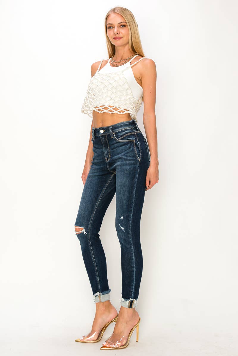 HIGH RISE SKINNY JEANS