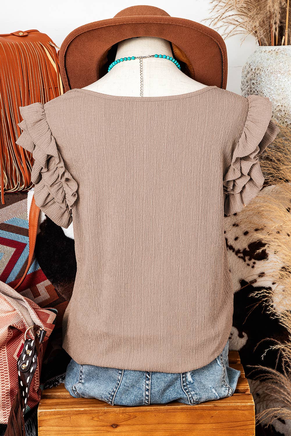 The Penelope Ruffle Tank