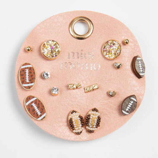 Football Assorted Earring Set