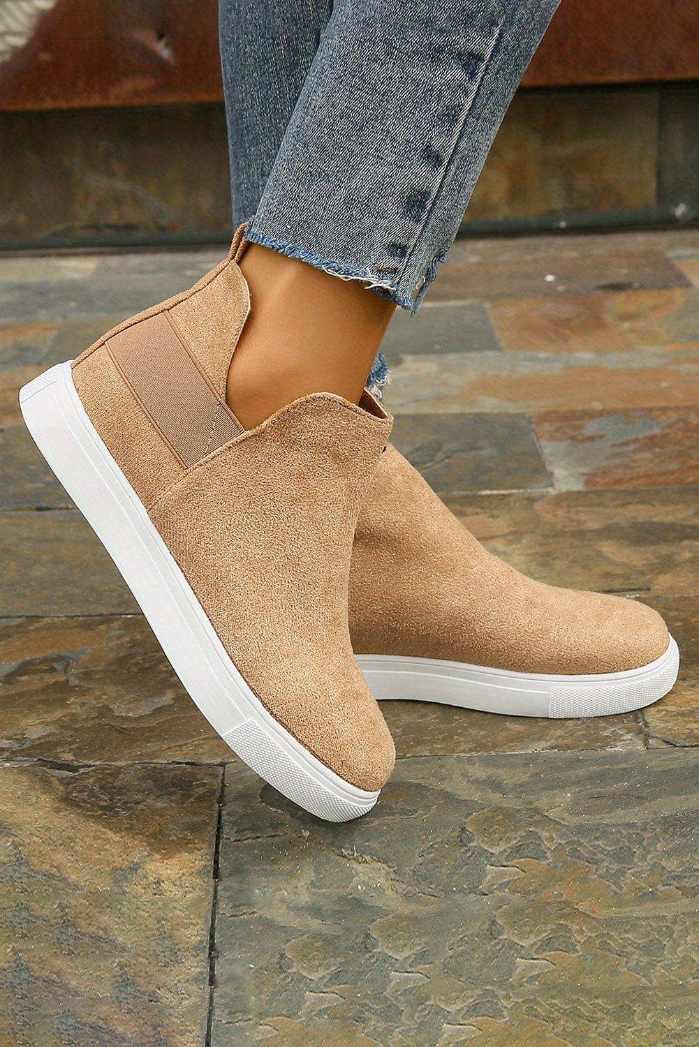 Camel High Top Sneakers