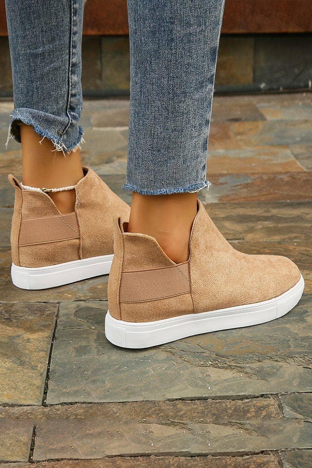 Camel High Top Sneakers