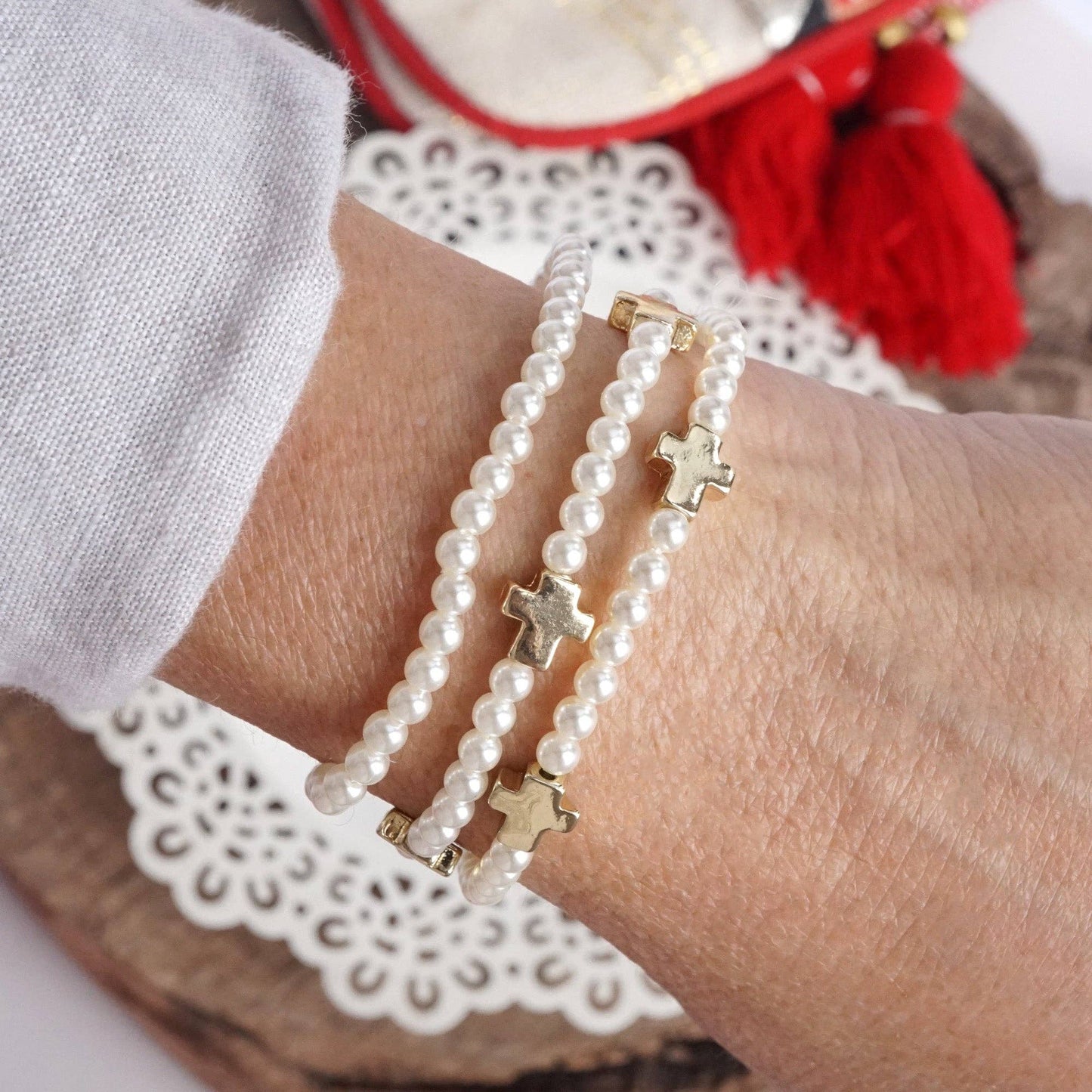 Cross Bracelet Stack