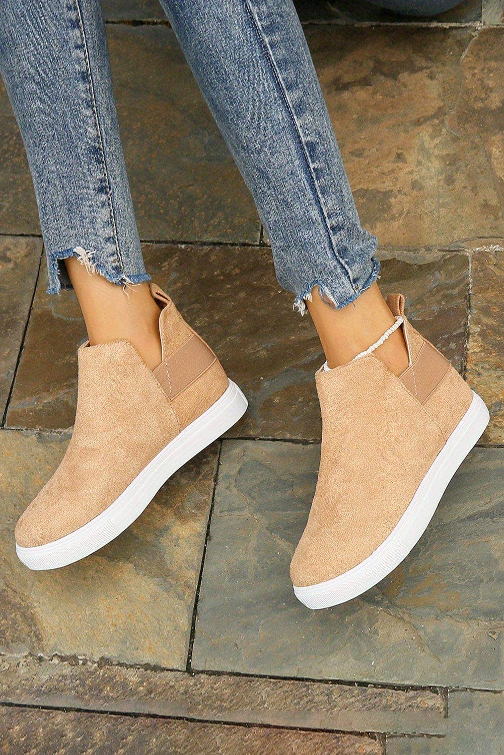 Camel High Top Sneakers