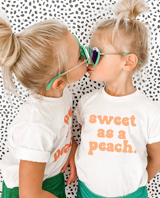 Sweet as a Peach | Girls Summer Tee