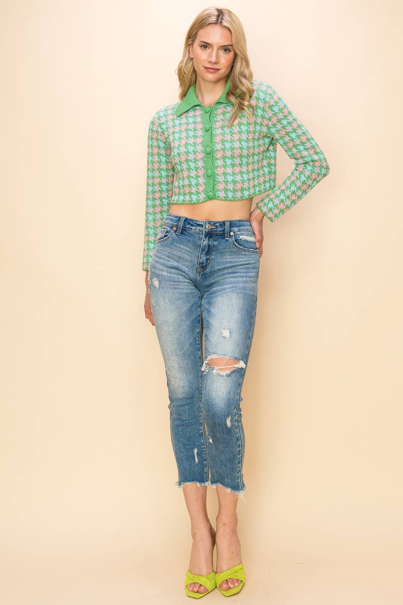 MID RISE STRETCH ANKLE SKINNY