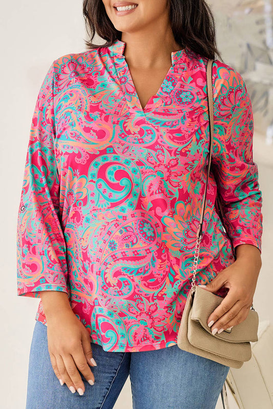 Plus Size Paisley Blouse