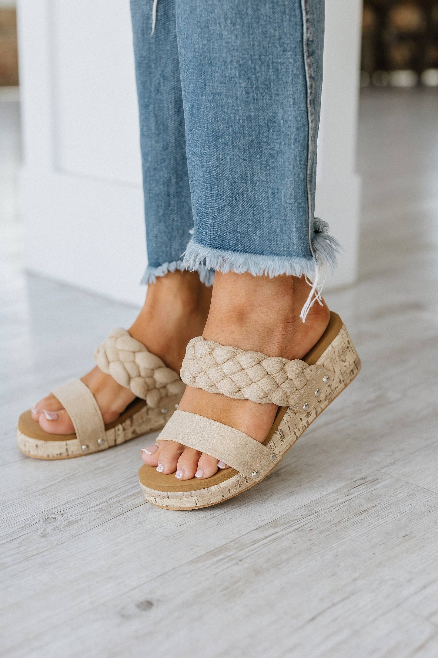 Dewi Braided Platform Sandals