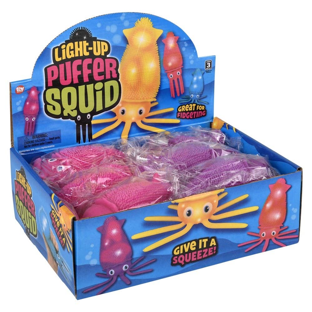7" Light-Up Squid Puffer