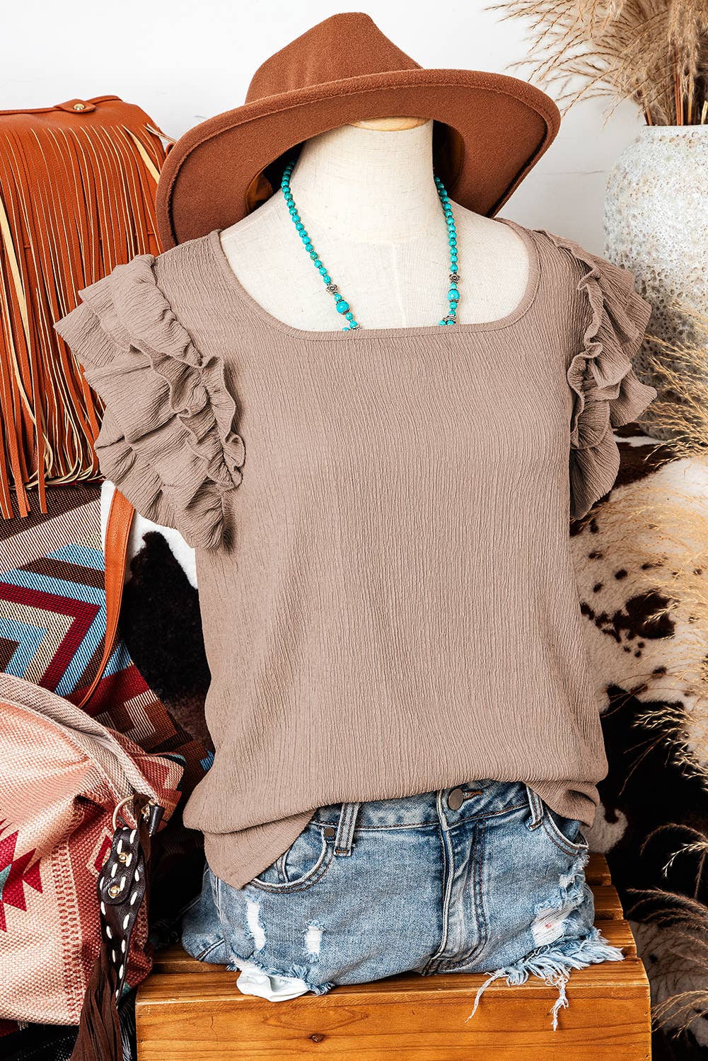The Penelope Ruffle Tank