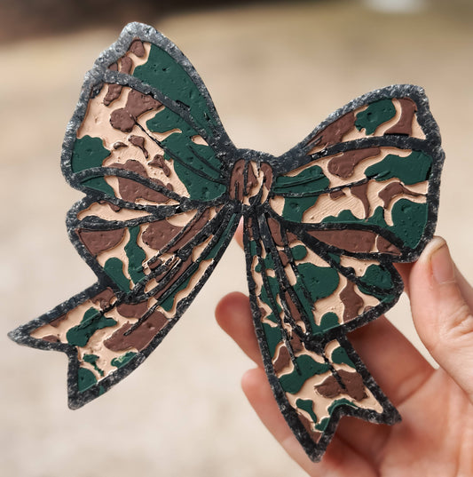 Large Camo Bow Car Freshener 