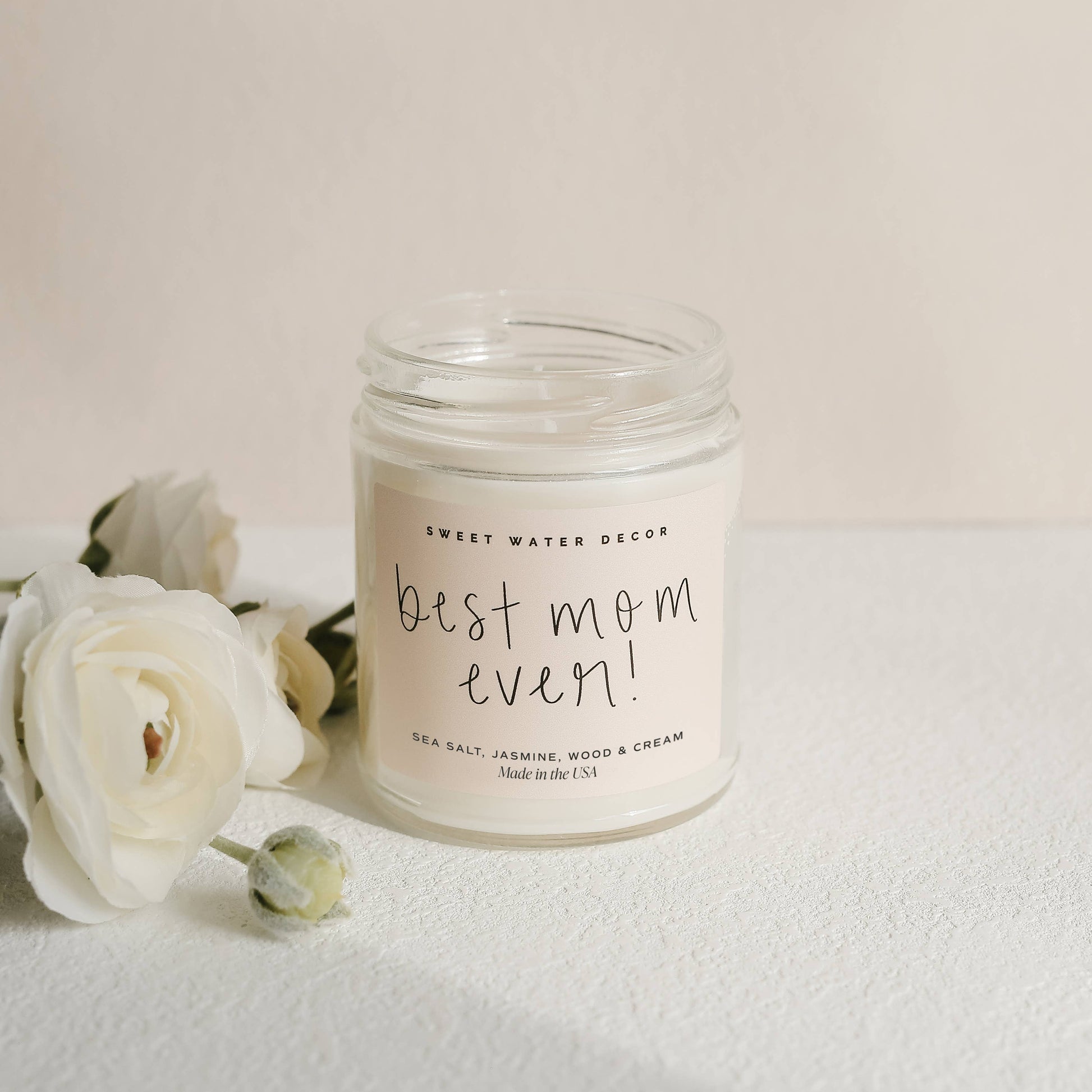 Best Mom Ever Sweet Water Decor Candle