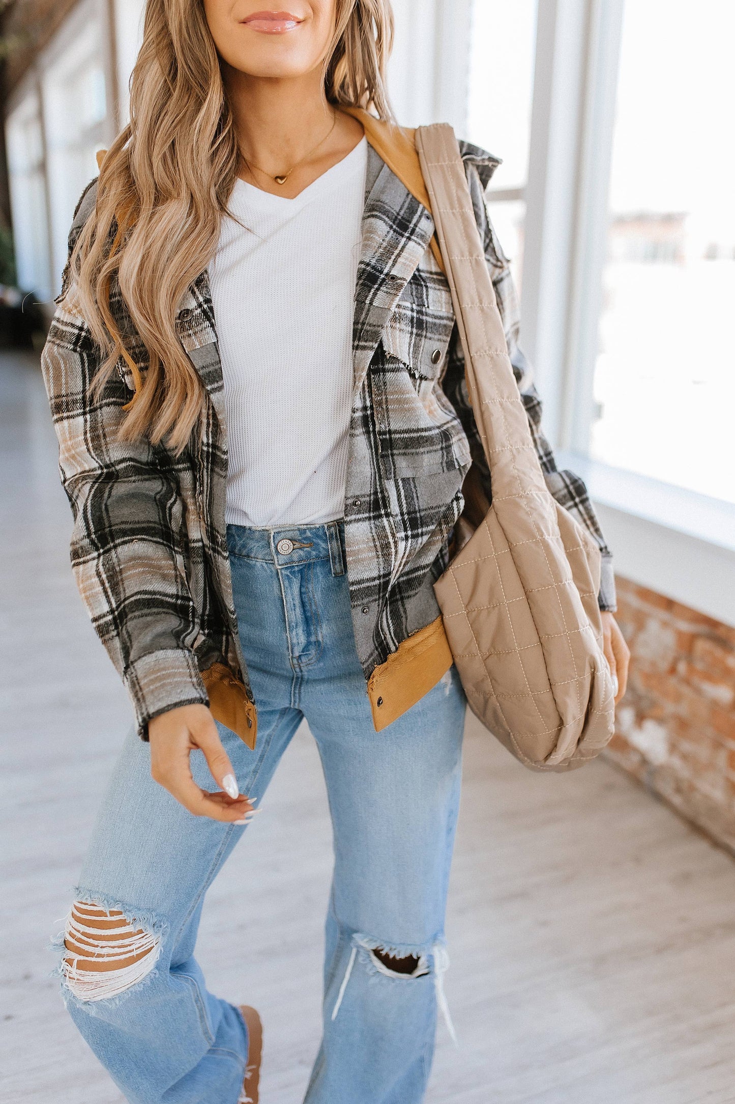 Flynn Quilted Handbag
