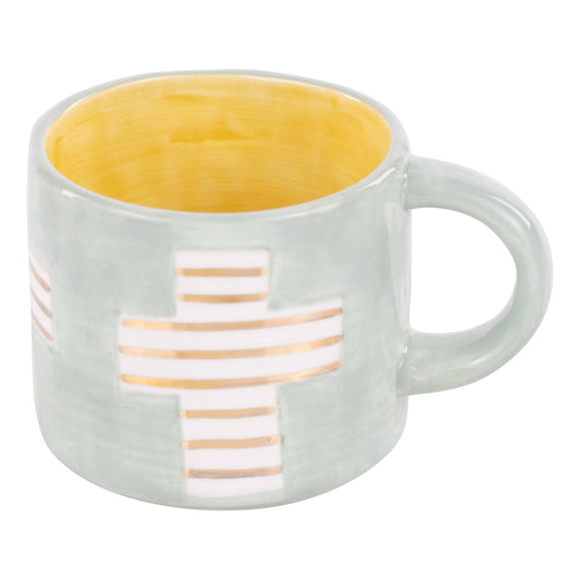Gold Cross Mug 
