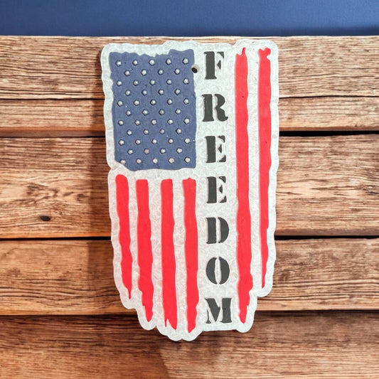 FREEDOM American Flag Freshie