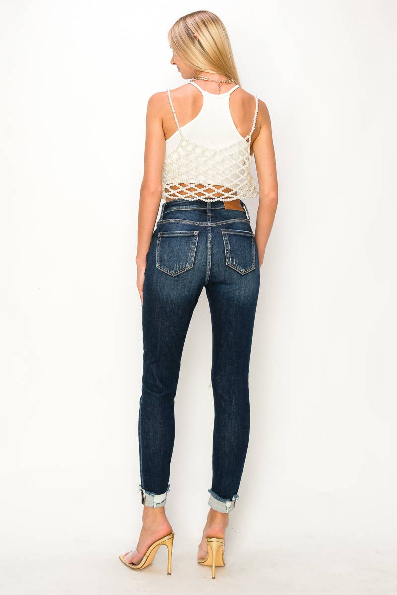 HIGH RISE SKINNY JEANS