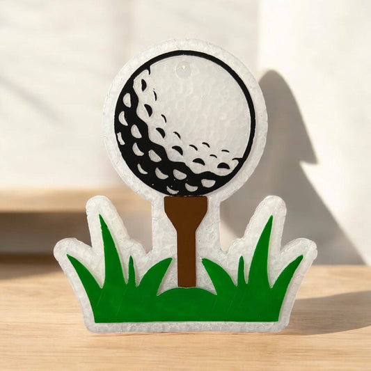A golf ball-shaped Freshie
