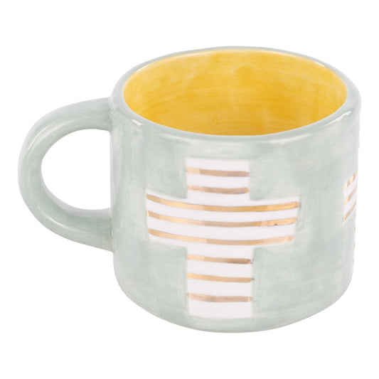 Gold Cross Mug 