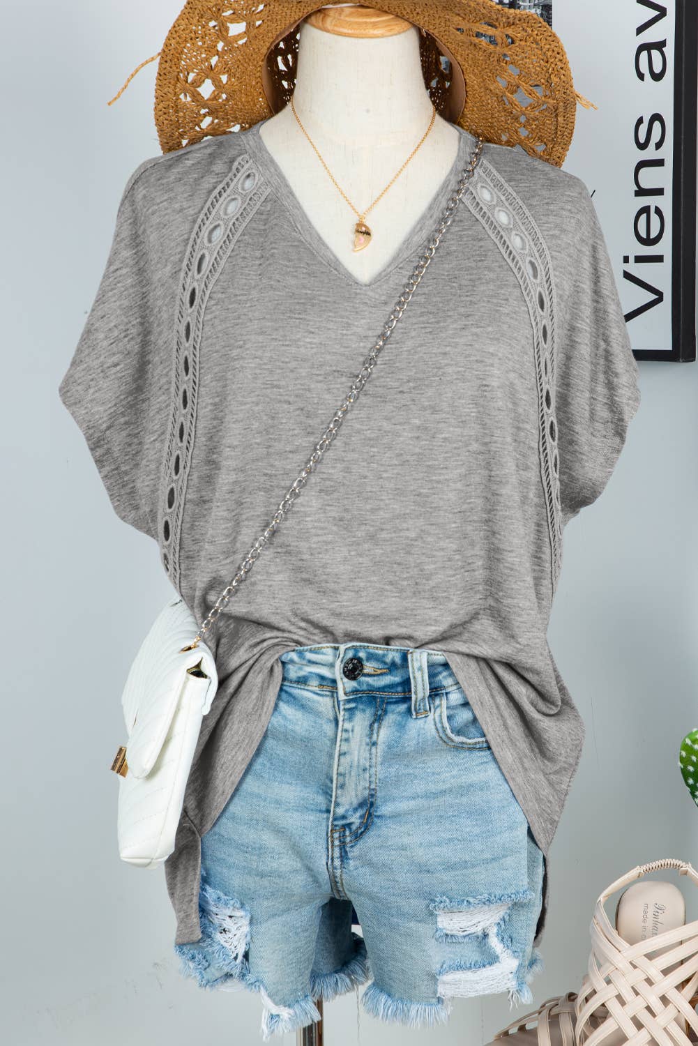 Chloe Crochet Lace Top